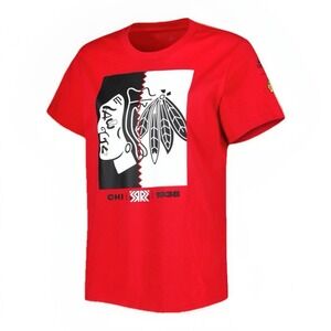 Chicago Blackhawks Adidas Women's Reverse Retro Fresh T-Shirt, Size: Large